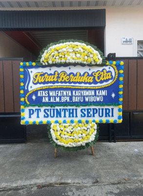 Papan Bunga Duka di Karangrejek
